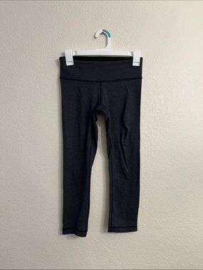 lululemon athletica Black Cropped High-Waist Leggings